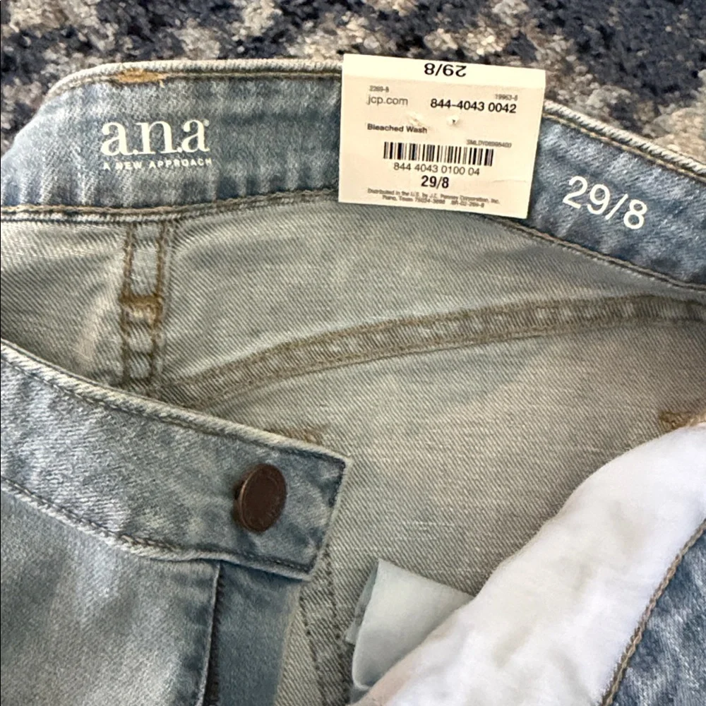 a.n.a Light Wash Denim Pencil Skirt - Picture 2 of 3